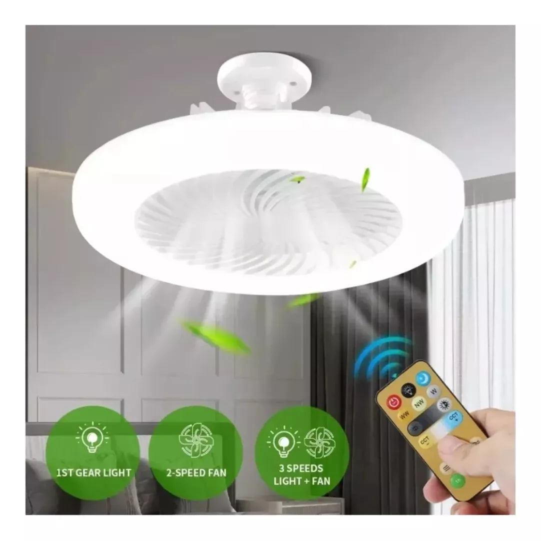 FOCO VENTILADOR 360 CON AROMATIZANTE 3 EN 1